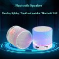 New Mini Portable Car Audio A9 Dazzling Crack LED Wireless Bluetooth 4.1 Subwoofer Speaker TF Card. 