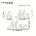 3pcs/set Wooden Mr & Mrs Sign Decoration For Wedding Party, Ceremony Check-In Desk, Dining Table, Suitable For Home, Hotel Decor.