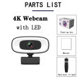 Webcam 4K 1080P Mini Camera 2K Full HD Webcam With Microphone 15-30fps USB Web Cam For Youtube PC Laptop Video Shooting Camera. 