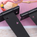 T Shape Door hinges with Screw Triangular Shed Barn Door Hinge Durable Sturdy Black Tee Iron Hinges Wrought Hardware accessories. 