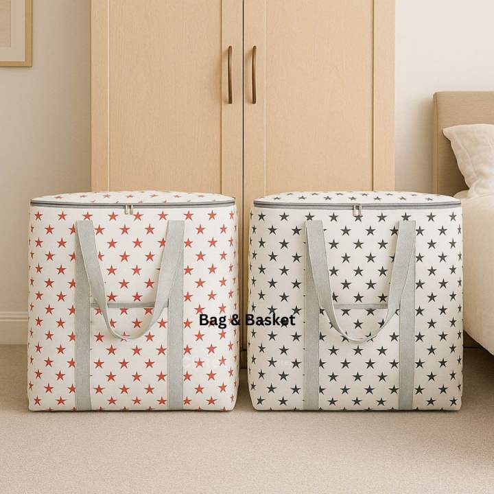 🔥2Pcs pack Premium Quality King Size Printed Storage & Travel Bag 4XL size