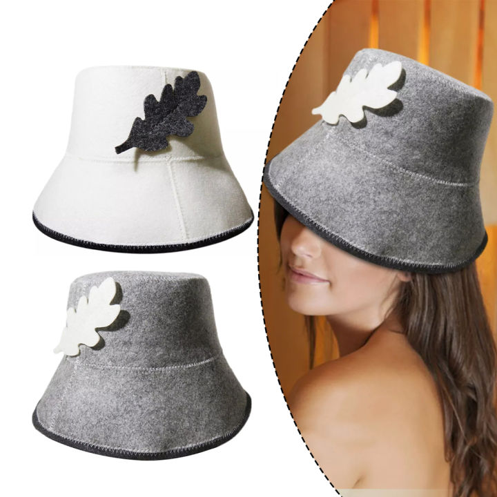 Anti Heat Sauna Hat Thicken Felt Shower Cap Hair-Turban Quickly Towel Drying Towel Hats Sauna Bathroom Accessori Bath House Kit