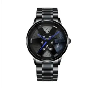 Skmei 1787 Adjust Wheel Creative Fashion Men Stainless Steel Watch Watch -Lamon - Watch