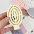 Portable Folding Hair Comb with Mirror, Lightweight & Travel-Friendly for On-the-Go Styling. A Perfect  for Women & Girls.. 