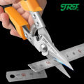 JRF Stainless Steel Scissors Tin Snips Metal Sheet Cutting Scissor PVC Pipe Cutter Professional Industrial Shears. 