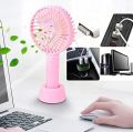 Rechargeable Mini Hand Fan With Stand Holder. 