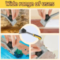 Carbide Scraper Ergonomic Scraper Tool Anti-Slip Carbide Scraper with Plastic Handle Reusable Paint Scraper Tool Multi-Surface. 