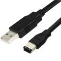Standard Copper Wire IEEE400 1394 Firewire USB AM To 6P Cable USB To 1394 Sound Card Connection. 