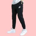 premium quality black colour cotton stylish joggers trouser pant for man. 