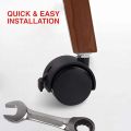 4 pcs 2 Inch Wheels 360° Moving Use for office Desktop Table, Computer Table,Furniture/Swivel Universal Sliding Wheels With Break.