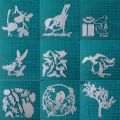 metal cutting dies mold Animal bird wreath branches Scrapbooking paper craft knife mould blade punch template Embossing stencils. 