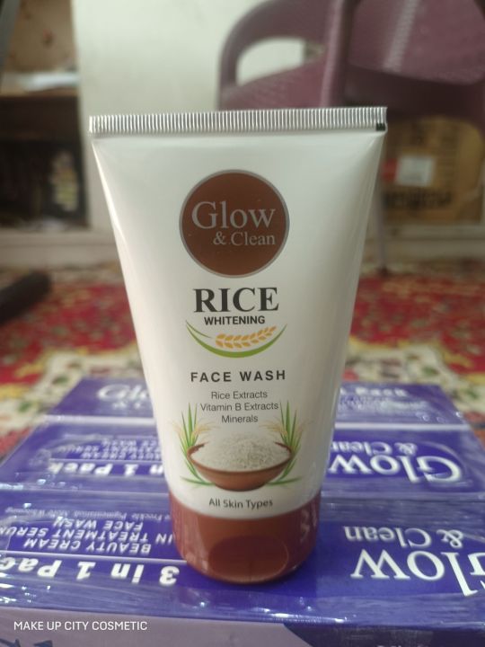 Glow & Clean Rice Whitening Face Wash -120ML
