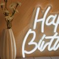 Chi-buy LED Neon Happy Birthday USB Powered Neon Signs Night Light 3D Wall Art Bedroom Living Room Decor Lamp Signs. 