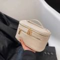 Leather PU Cosmetic Bag Portable Women's Large Capacity Cosmetic Bag Multifunctional Waterproof Cosmetic Bag. 
