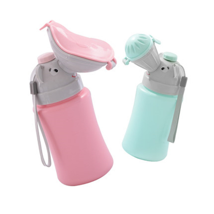 Cute Elephant Baby Travel Urinal, Leak-Proof Portable Potty for Boys & Girls, Toddler Urine Collector for Outdoor & Car Use, Chi