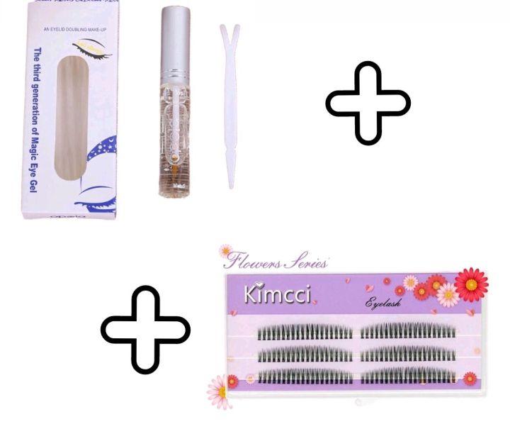 eyelashes and eye glue