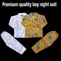 ZERI AND MERI 1 Piece Set Multicolor Cotton Baba & Baby Night Dress for Kids NIGHT SUITE for girls and boys SUMMER AND WINTER. 