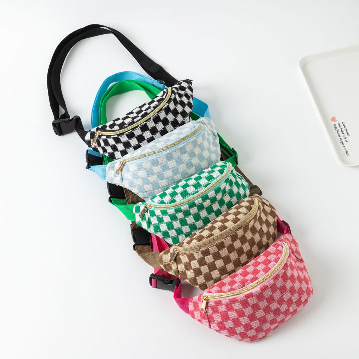 Checkered%20Waist%20Bag,%20Adjustable%20Belt%20Storage%20Bag,%20Small%20Crossbody%20Bag,%20Portable%20Travel%20Makeup%20Bag,%20Cute%20Plaid%20Pattern%20Makeup%20Bag%20-%20Image%205