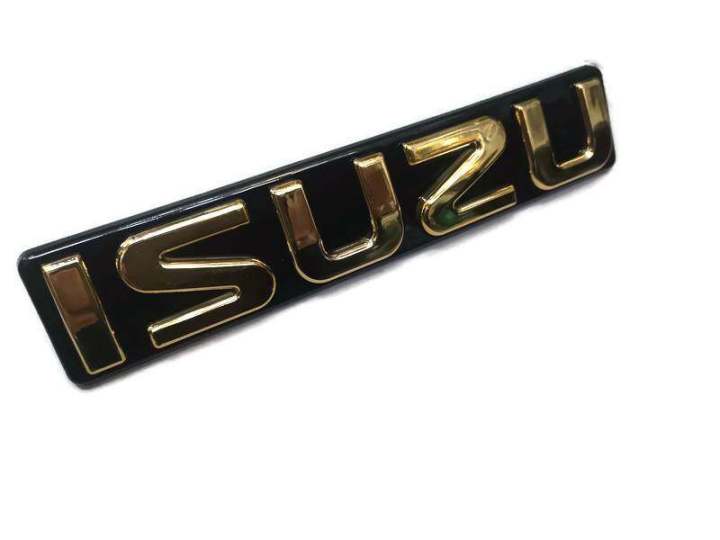 Logo Isuzu gold color Isuzu D MAX 2003-2011 logo Isuzu * in one shop ** fast delivery