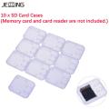 10pcs Clear Plastic Memory Card Case Stick Micro SD TF Card Storage Box Protection Holder Transparent Memory Card Storage Boxes. 