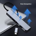 USB C Hub to 4K HDMI-compatible USB 3.0 2.0 Type C Charging SD TF Card Reader Dock for MacBook iPad Samsung S21 Dex TV Mouse. 