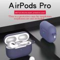 For AirPods Pro Protective Case Silicone New Solid Color Apple Bluetooth Headset Soft Case Protective Cover. 