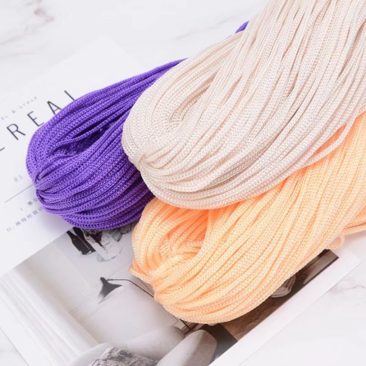 200g/Pc Thick Crocheting Hollow Yarn Nylon Cord Knitting Thread Crochet Line DIY Bracelet mat hat bag Shoes handmade 3mm 200m
