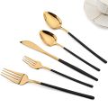 24pcs Western Cutlery Set Stainless Steel Christmas Dinnerware Set Fork Knife Spoon Tableware Set Flatware Set Silverware Set.