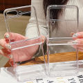 For Samsung Galaxy Z Flip7 FE Filp6 Filp5 5G Case Transparent Fold ShockProof Hard PC Cover For Samsung Galaxy Z Filp 3 4 5 6 7. 