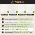 Tuya Wifi Smart Ceiling Fan Speed Switch EU 220V Mini Wall On Off Module Remote Electric Control For Alexa  Home. 