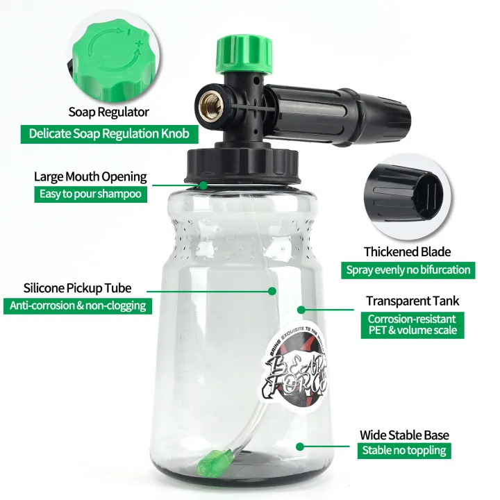 Pressure Washer Foam Cannon Foam Generator Snow Foam Lance with 1/4 ...