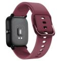 20mm/22mm Silicone band For Amazfit GTS/2/2e/3/4 GTS2 Mini/GTR 4/3/Pro/47mm/GTR2/2e/stratos/3 Bracelet Bip/U/S/lite Watch strap.