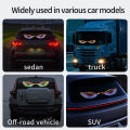 Cool Led Windshield Display Animation Flashing Demon Eyes for Front and Rear Windshield Dynamic Lights for Motor Vehicle. 