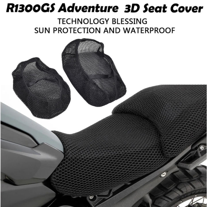 R1300GS Adventure Seat Cover Motorcycle 3D Airflow Seat Cover For BMW R1300 GS ADV R1300GSA ADV1300 3D Honeycomb Mesh Seat Cover