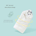 Toddler Bathrobe Infant Bath Towel Boy Girl Blankets Swaddle With Hood Cartoon Coral Fleece Towel Blanket Newborn Kids Bedding. 