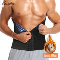 Vensslim Men Body Shaper Waist Trainer Slimming Belt Compression Corset Workout Sauna Sweat Bands Fitness Fat Burner Trimmer. 