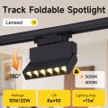 110v 220v Set Track Light 10W/20W Led Track Lamp Foldable Track Spotlight Lighting Fixture for Home Room Clothing Store Deco‌. 