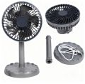 JY Super-2218; long lasting backup time with moving System (10 hours plus); 3 Hi-tech rechargeable Li-Ion Battery; High quality Soundless Rechargeable & Charger fan;; 4000 mah Battery: AC/DC Fan.