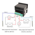 WIFI Dual Temperature Sensor Controller Tuya Thermometer Thermostat with 2 External Probe Boiler Water Heater Freezer Smartlife.