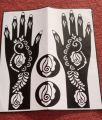 Bridal Design Mehndi Stencils (Full Sheet). 