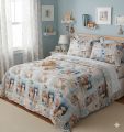 King Size Double  Cotton Bedsheets for Kids Room  Cartoon Printed Bedsheets. 