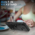 Case For iPhone 16 15 14 Pro Max 13 12 11 Pro Plus 360 Full Body Rugged Protective Slide Camera Stand Protection Ring Cover.