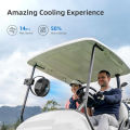 OPOLAR Rechargeable 8inch Clip Fan Strong Silent Wind Mini USB Fan Sturdy Clamp for Baby Stroller Camping Home Outdoor 10,000mAh.