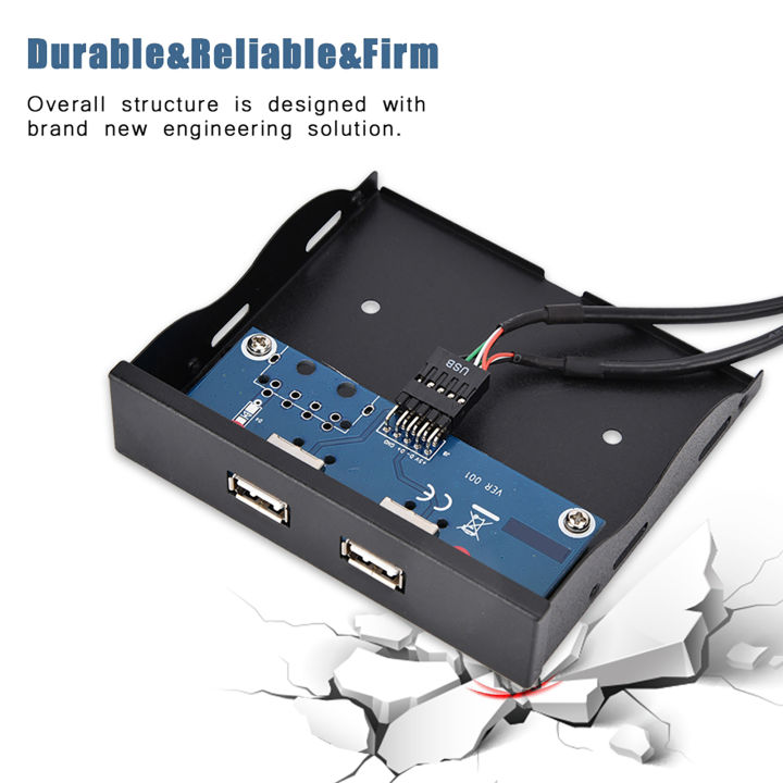 2%20Port%20Floppy%20Drive%20Front%20Panel%203.5%20Inch%20USB2.0%202%20Port%209-pin%20Tinned%20Copper%20Wire%20Floppy%20Drive%20Front%20Panel%20Floppy%20Drive%20Front%20Case%20-%20Image%202