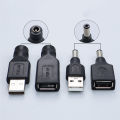JCD DC Plug 5.5*2.1mm to USB Female Male Jack Socket DC 5.5x2.1mm 5V Power Adapter Charging Converter For Laptop PC. 