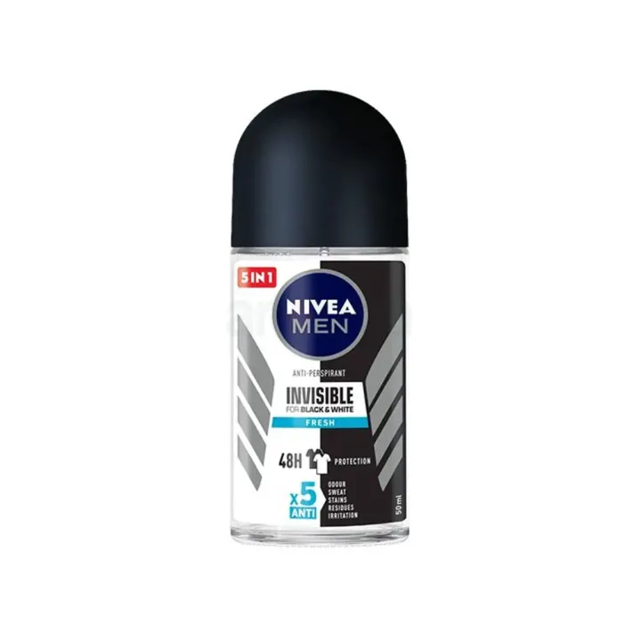 Nivea%20Men%205in1%20Black%20&%20White%20Invisible%20Original%20Fresh%2048H%20Anti-Perspirant%20Deodorant%20Roll-on%20-%20Image%202