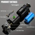 Super Bright LED Flashlight Powerful USB Charging  Magnet 5 Modes Aluminum Alloy Waterproof Mini Fishing Camping Lantern. 
