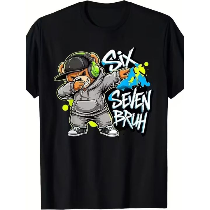 Funny%20Six%20Seven%20Bruh%20Internet%20Meme%20T-shirt%20for%20Boys%20and%20Girls%2067%20Digital%20Design%20with%20Dab%20Dance%20Casual%20Round%20Neck%20Children%20Tshirt%20-%20Image%202