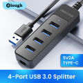 Elough 4 Ports USB HUB 3.0 High Speed Multi USB 3.0 Splitter Type c USB 2.0 Expander Power Adapter For PC Computer. 