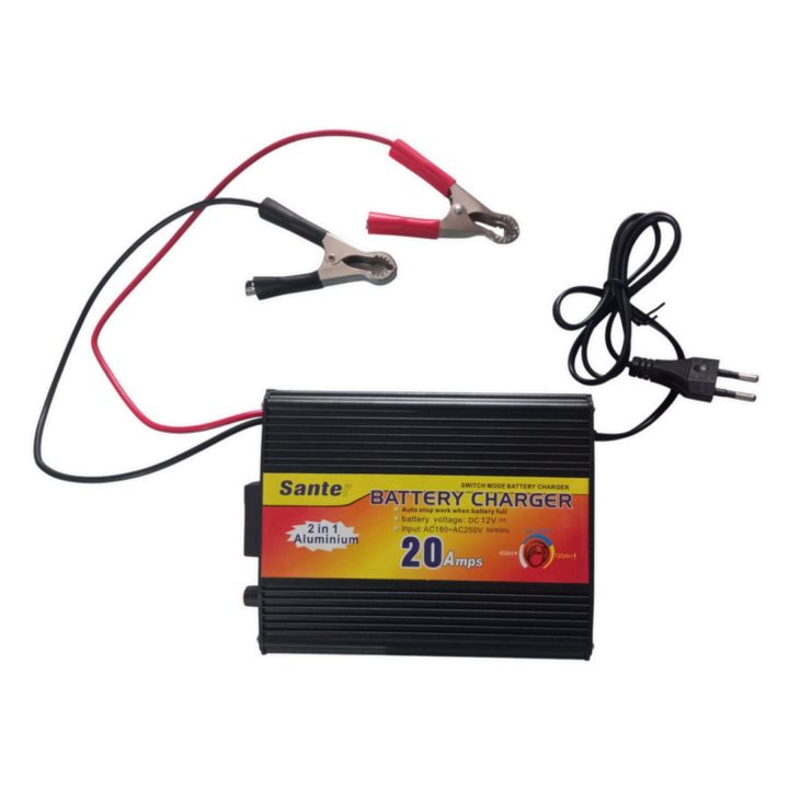 Three Phase Smart Battery Charger 20 Ampere Switch Mode Battery Charger Automatic Shutoff